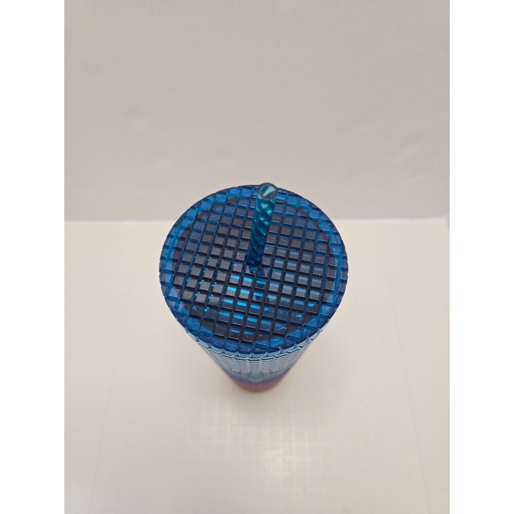 Starbucks 24 oz Tim Singleton 2023 Pride Rainbow Gradient Grid Tumbler Lid Straw - Picture 2 of 5